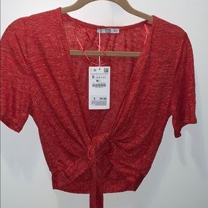 Zara Wrap Crop Top - Linen Collection